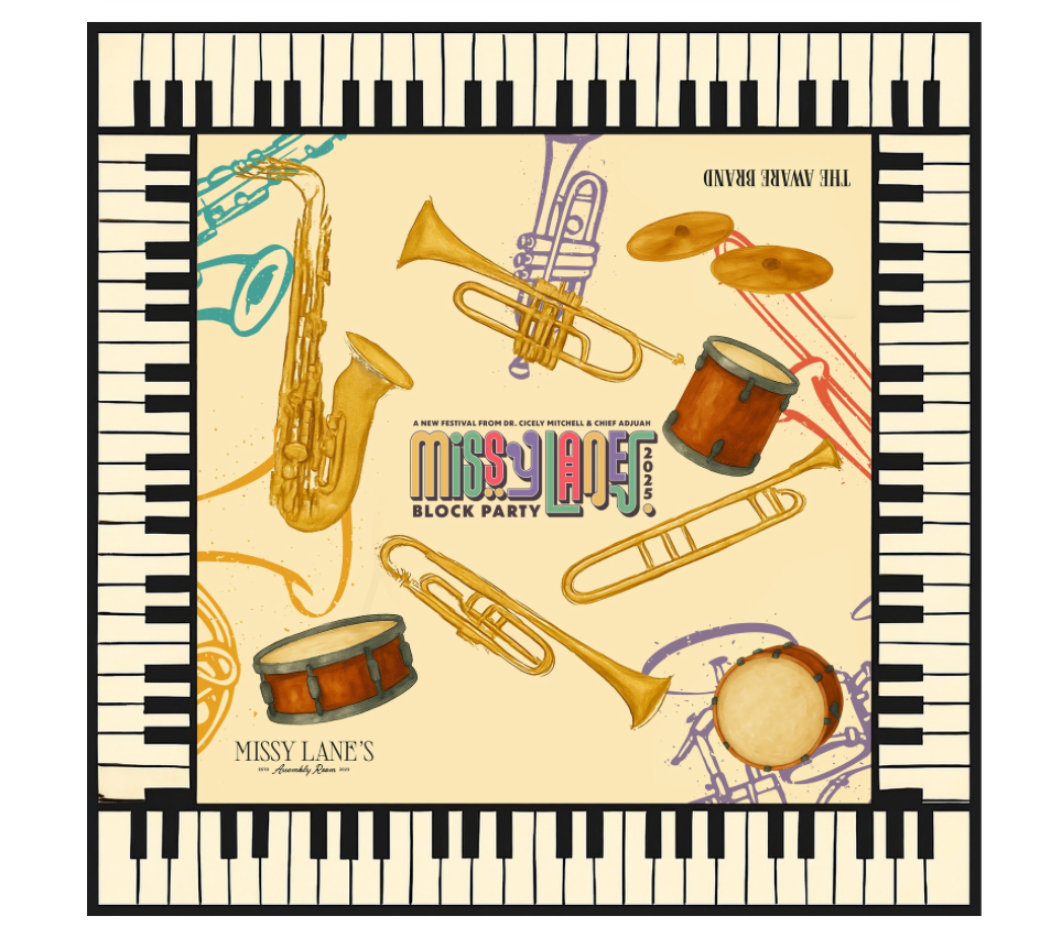 Missy Lane’s Block Party Silk Scarf (Limited Edition)