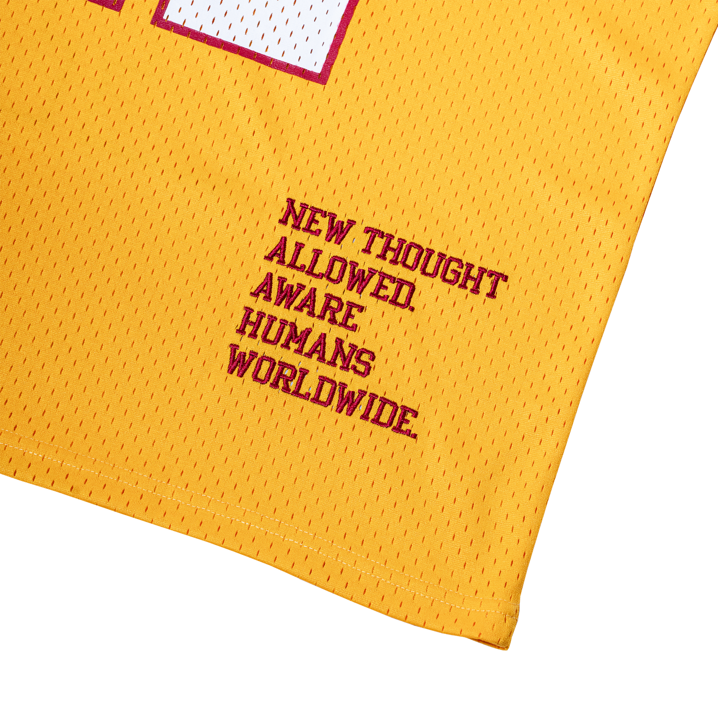 Aware Humans Classic '111' Football Jersey (Gold/Crimson)