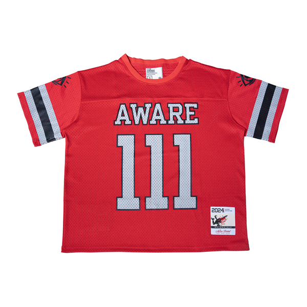 Aware Humans Classic '111' Football Jersey (Red/Grey)