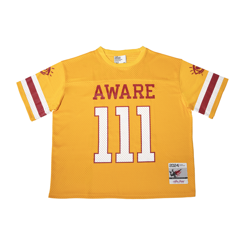 Aware Humans Classic '111' Football Jersey (Gold/Crimson)