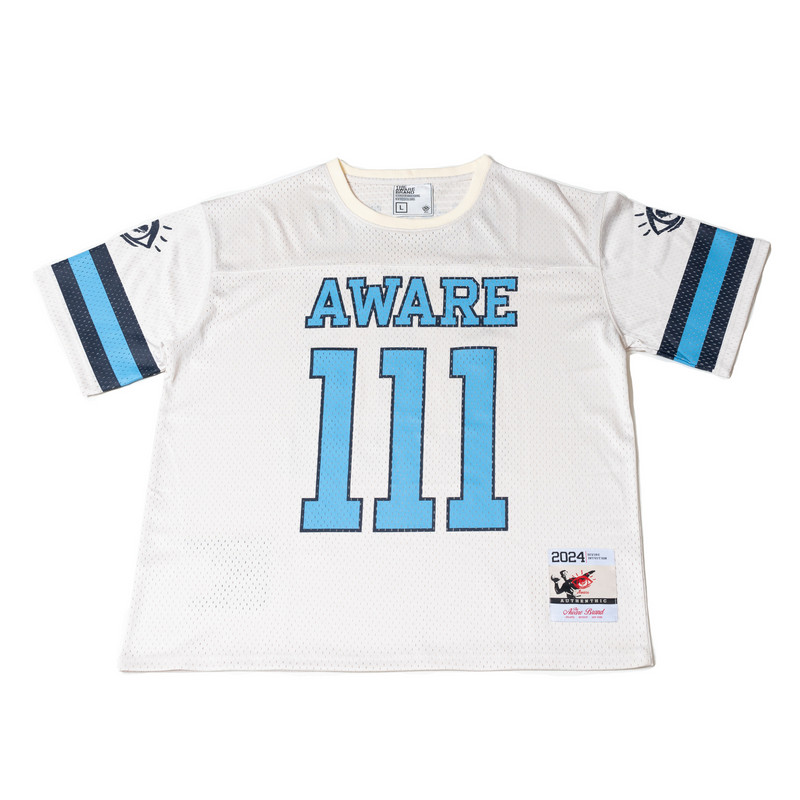 Aware Humans Classic '111' Football Jersey (Blue/Baby Blue)