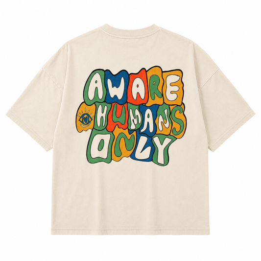 Aware Humans Only Staple Tee