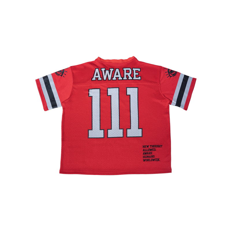 Aware Humans Classic '111' Football Jersey (Red/Grey)