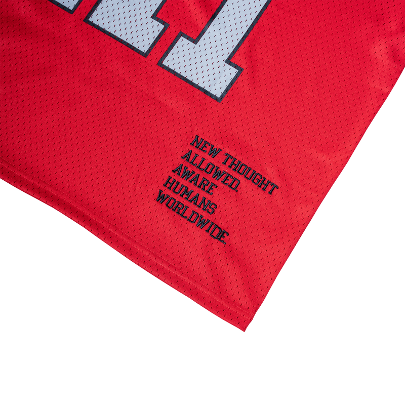 Aware Humans Classic '111' Football Jersey (Red/Grey)